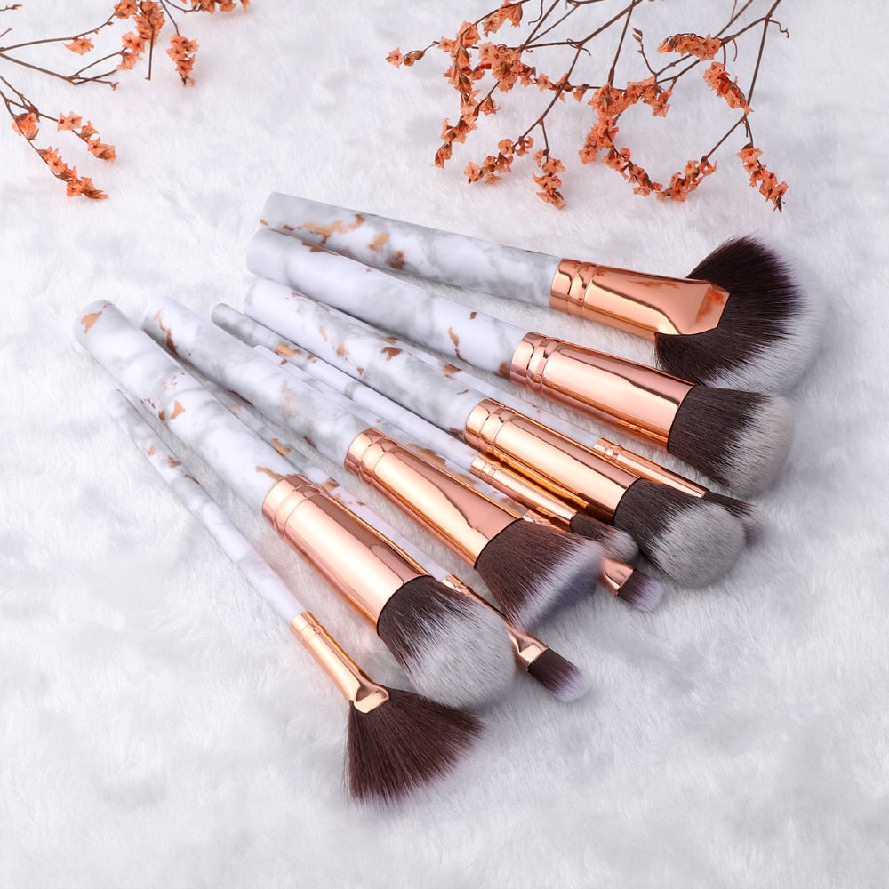 15 piece makeup brush set